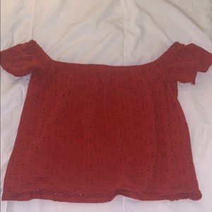 Cute Off the Shoulder Crop Top